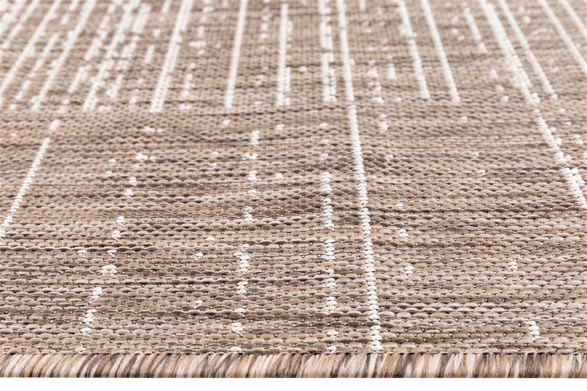 Revere Sand Ivory Striped Distressed Indoor/Outdoor Rug
