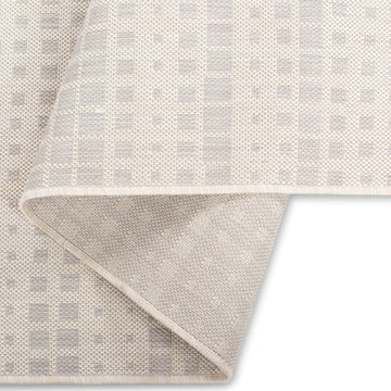 Easy Rugs Havana Modern Grey Weiss Geometric Patio Outdoor Rug