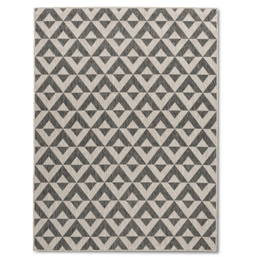 Giza Quick Dry Multi Textured Beige Reversible Patio Outdoor Rug