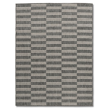 Giza Quick Dry Multi Textured Beige Reversible Patio Outdoor Rug