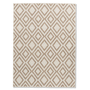 Easy Rugs Giza Reversible Quick Dry Multi Textured Flowers Patio Outdoor Rug