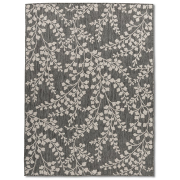 Easy Rugs Giza Reversible Quick Dry Multi Textured Flowers Patio Outdoor Rug