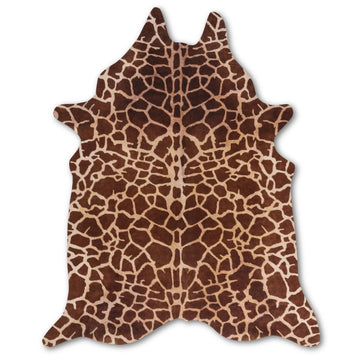 Machine Washable Giraffe Hide 3D printed faux cowhide CRUELTY FREE