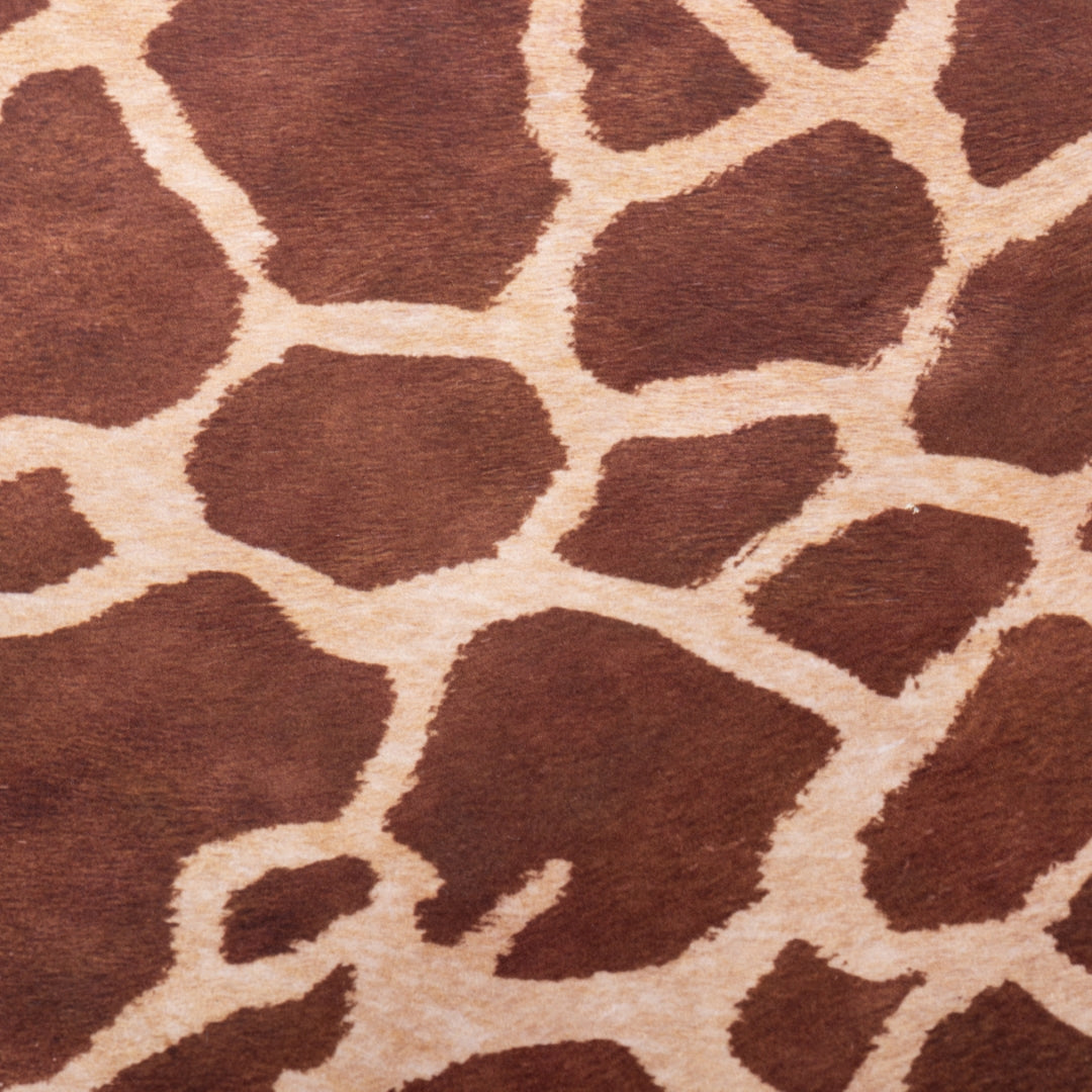 Machine Washable Giraffe Hide 3D printed faux cowhide CRUELTY FREE