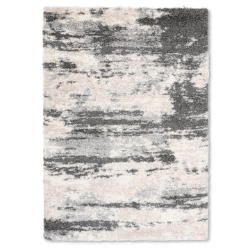 Easy Rugs Premium Shag Indoor Beige Grey Area Rug