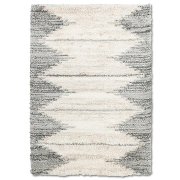Easy Rugs Premium Shag Indoor Beige Grey Area Rug