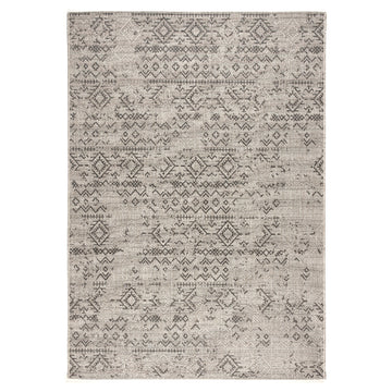 Revere Transitional Grey Anthracite Distressed Indoor/Outdoor Rug