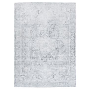 Juna Machine Washable Distressed Grey Indoor Area Rug