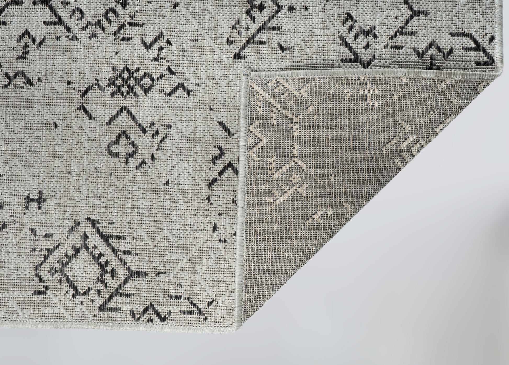 Revere Transitional Grey Anthracite Distressed Indoor/Outdoor Rug