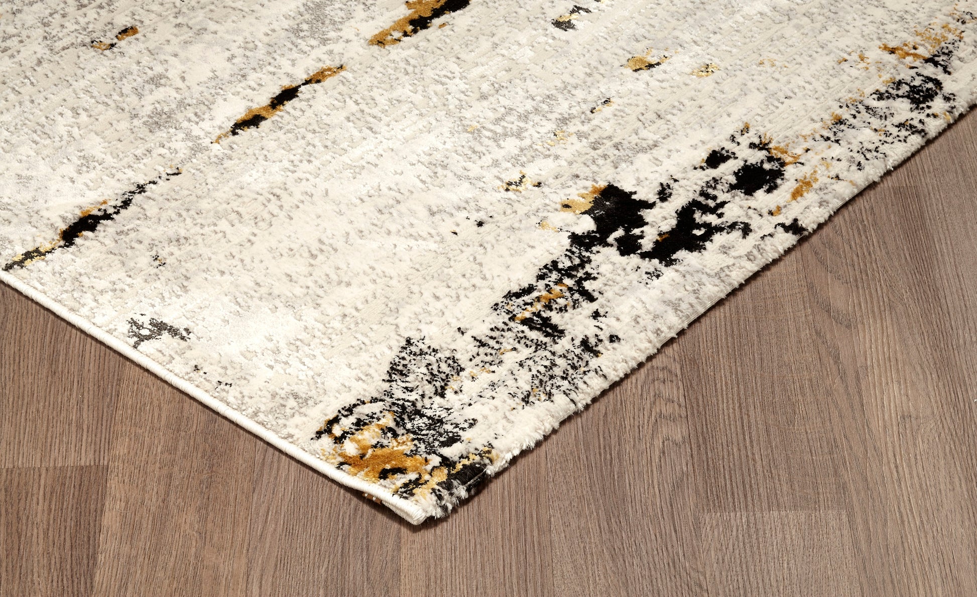 Easy Rugs Abstract Modern Contemporary Cream Gold Anthracite Rug