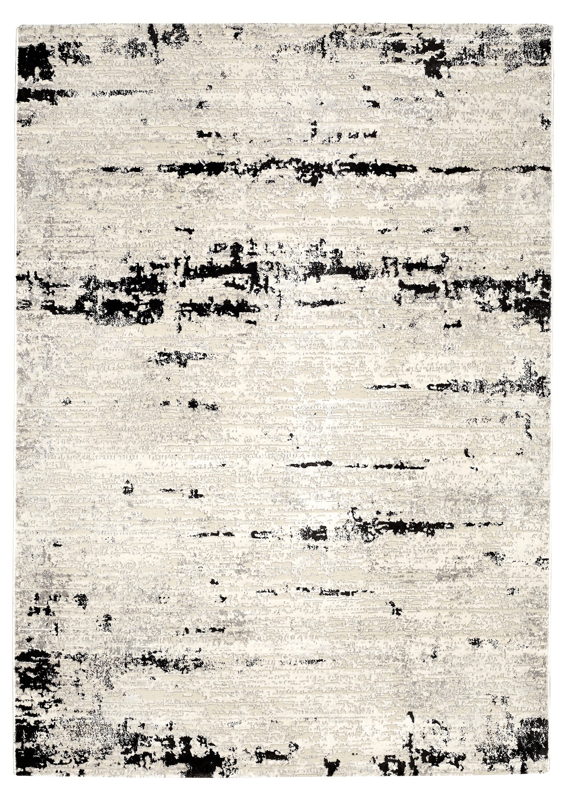 Easy Rugs Abstract Modern Contemporary Cream Anthracite Rug