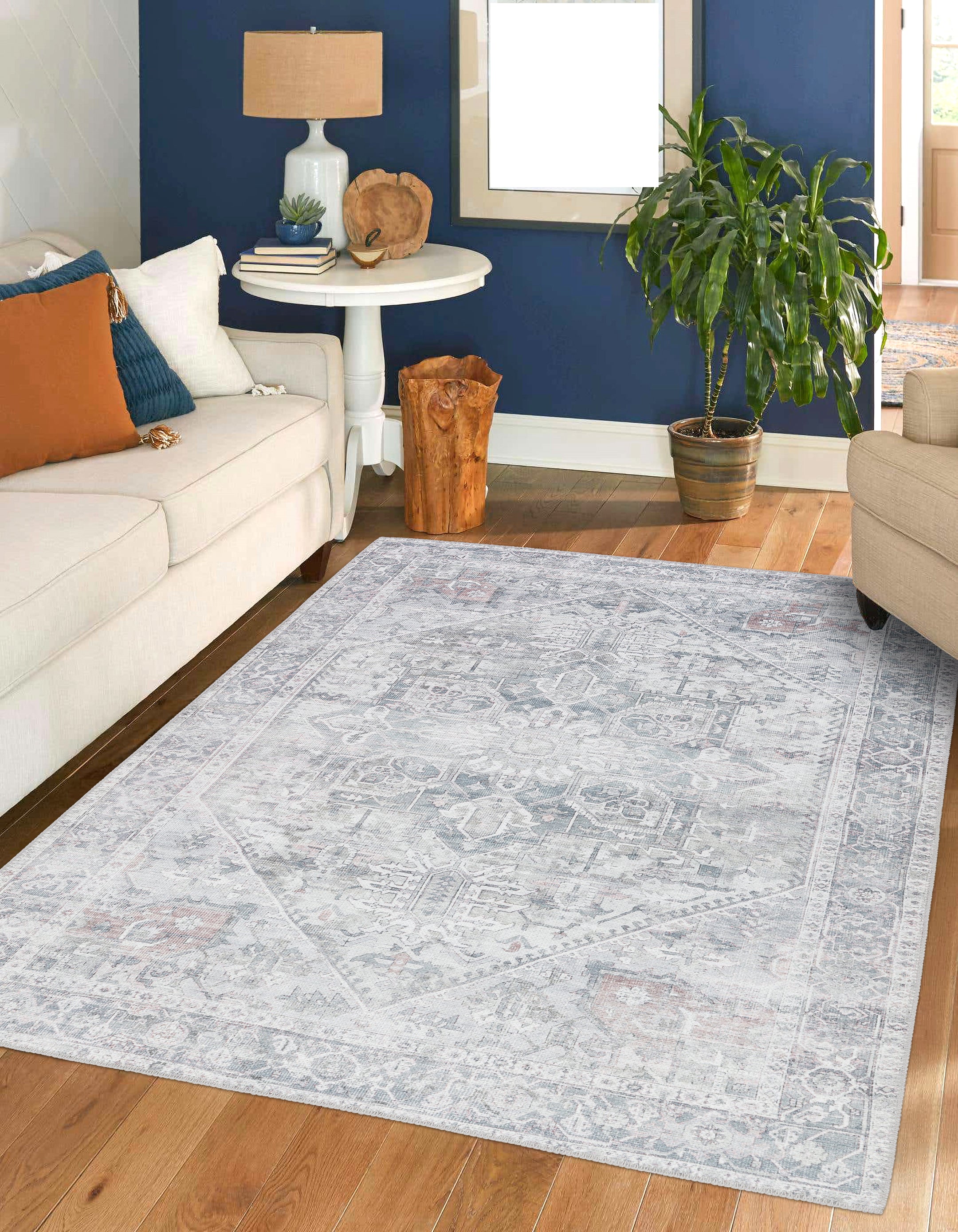 Washable Traditional Distressed Rugs | High Quality & Affordable