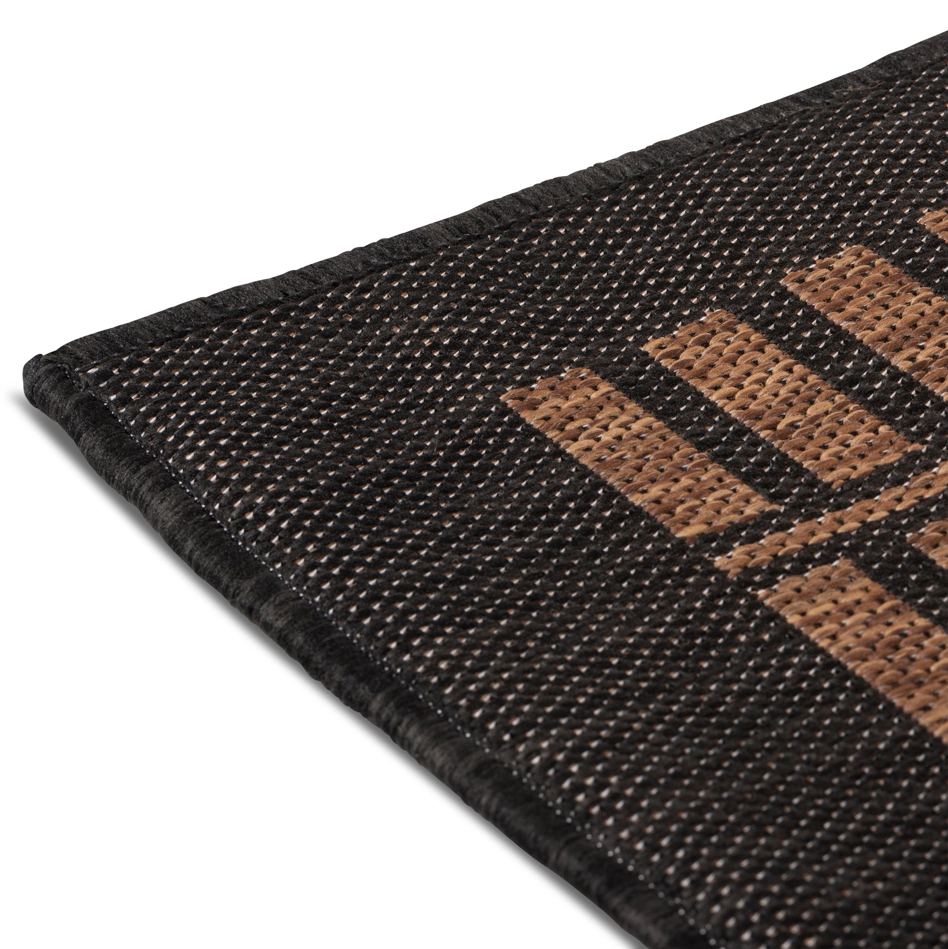 Easy Rugs Havana Modern Gold Black Geometric Patio Outdoor Rug