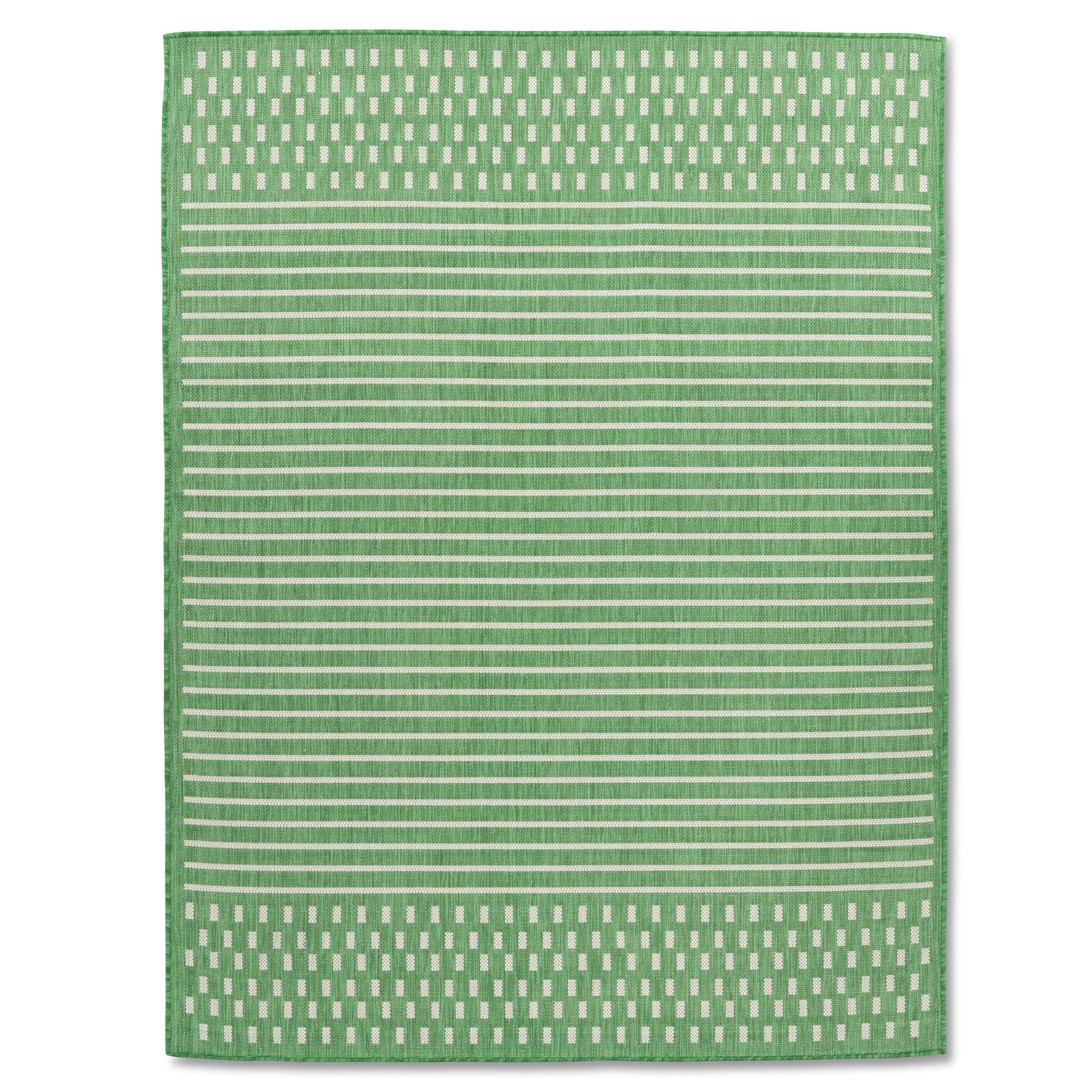 Easy Rugs Havana Modern Green Weiss Geometric Patio Outdoor Rug