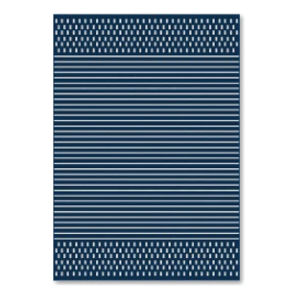 Easy Rugs Havana Modern Navy Blue Weiss Geometric Patio Outdoor Rug