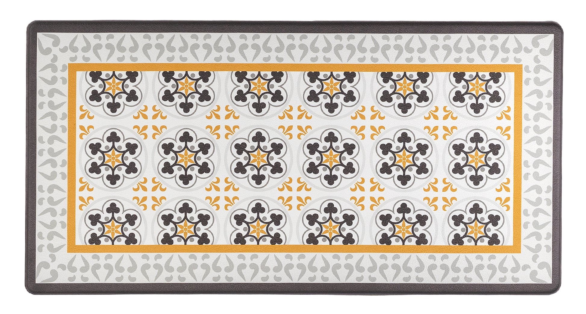 Eva Anti-Fatigue Waterproof Floral Comfort Kitchen Mat