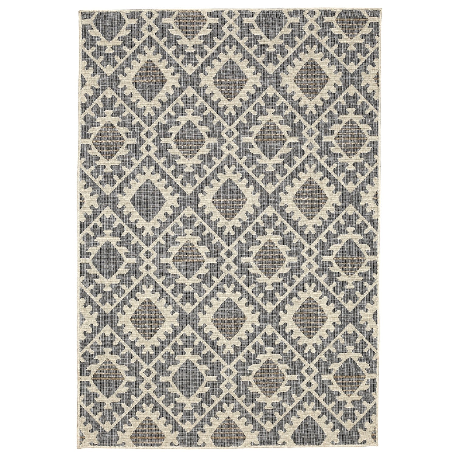 Easy Rugs Kingsley Beige Grey Indoor Outdoor Rug