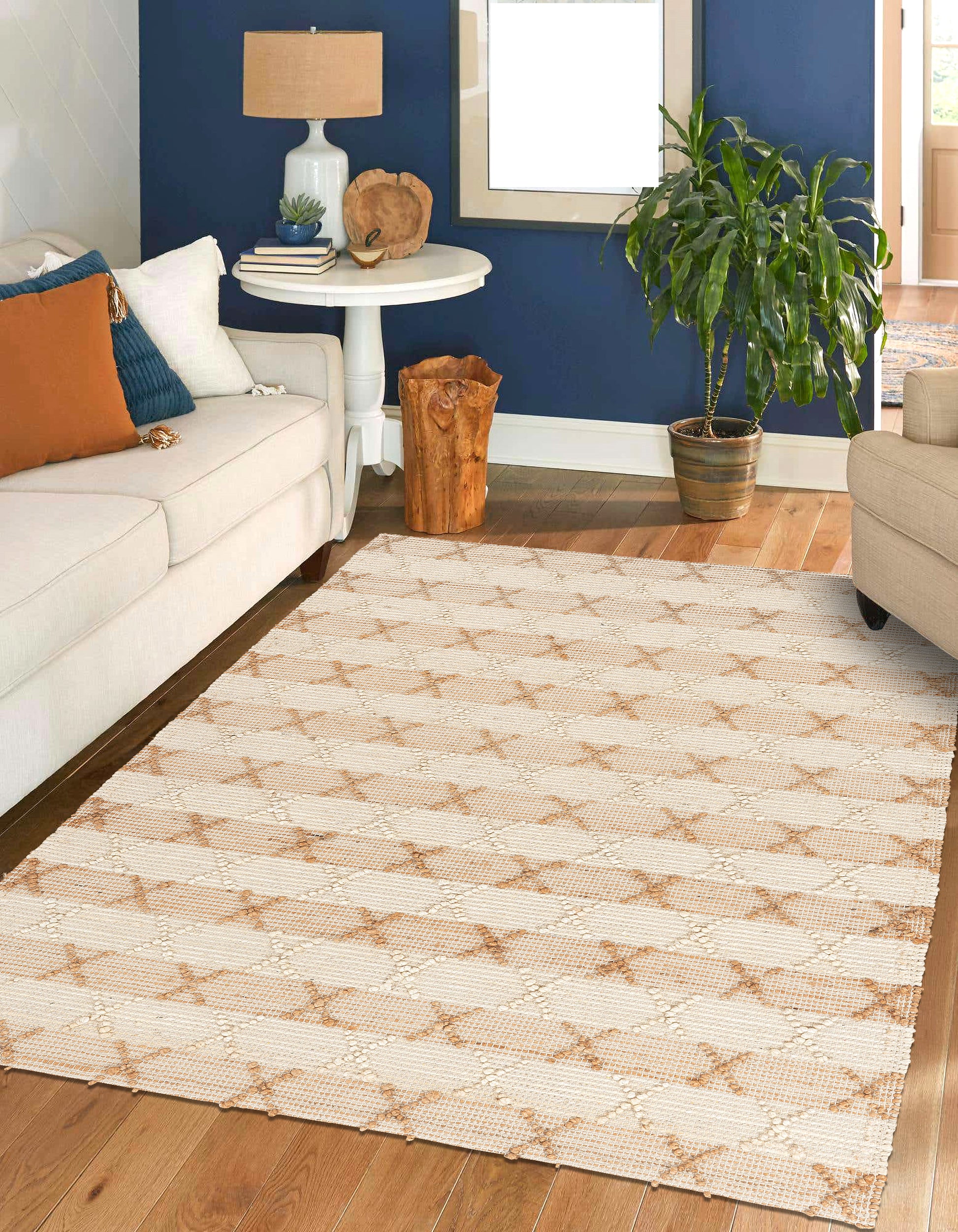 Easy Rugs Premium Hand Woven Jute Indoor Area Rug