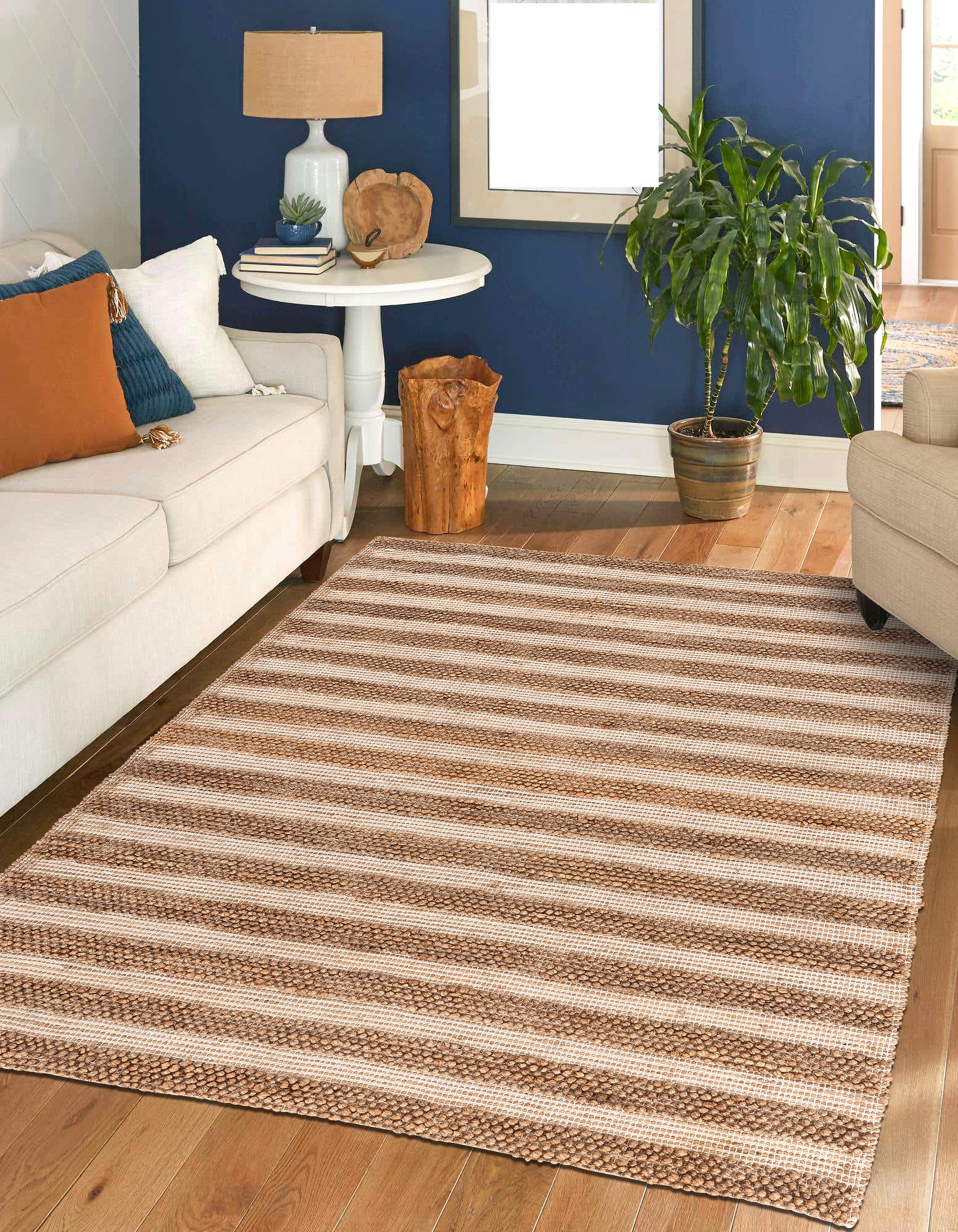 Easy Rugs Premium Hand Woven Jute Indoor Area Rug